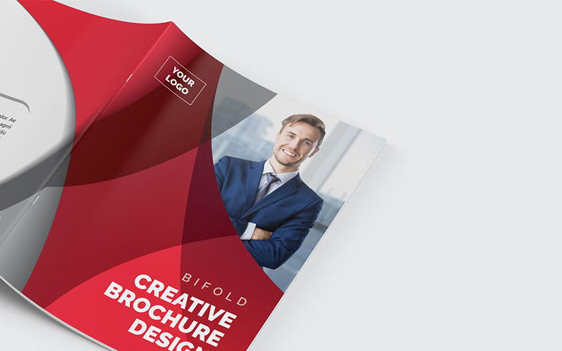 Download Фирменный стиль "Curvy Modern Bifold Brochure - Corporate Identity Template" / Curvy Modern Bifold Brochure - Corporate Identity Template - Фирменный стиль на тему графика abstract agency bi-fold brochure bifold blue business clean company profile corporate creative creativity fold gradient green market marketing modern multipurpose
