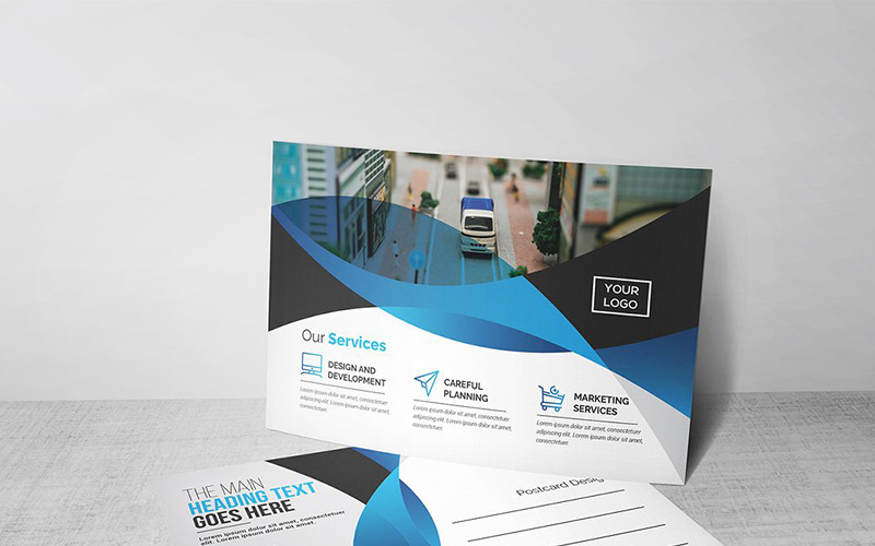 Download Фирменный стиль "Curvy Modern Postcard - Corporate Identity Template" / Curvy Modern Postcard - Corporate Identity Template - Фирменный стиль на тему графика abstract art artistic black postcard blue building computer corporate graph graphic green hi-quality id kit internet logo modern multimedia official