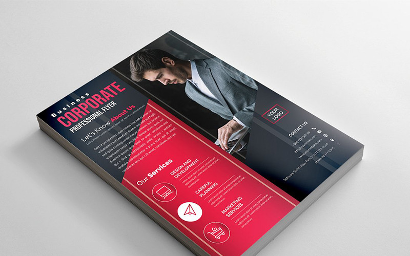 Dark Flyer - Plantilla de identidad corporativa