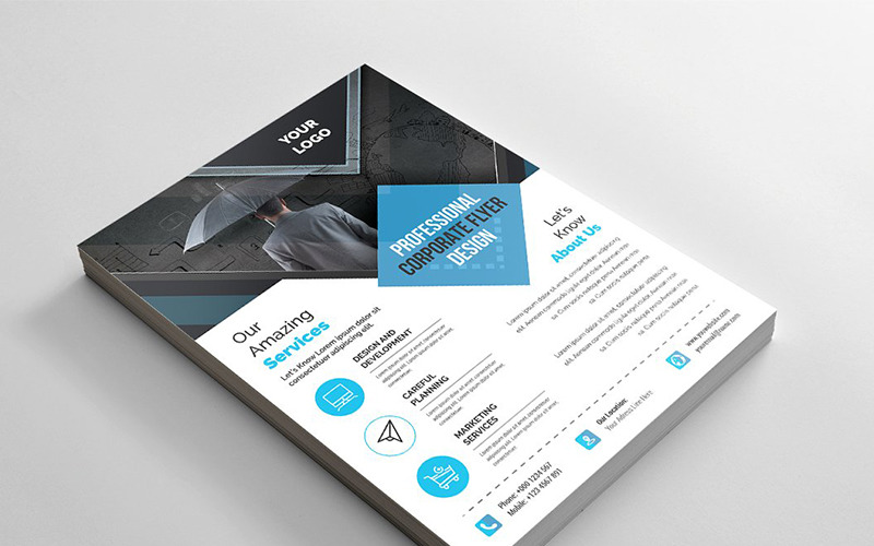 Download Фирменный стиль "Geometric Flyer - Corporate Identity Template" / Geometric Flyer - Corporate Identity Template - Фирменный стиль на тему графика abstract flyer advert advertisement agency agent business clean design conference flyer corporate creative editable template group study illustrator marketing