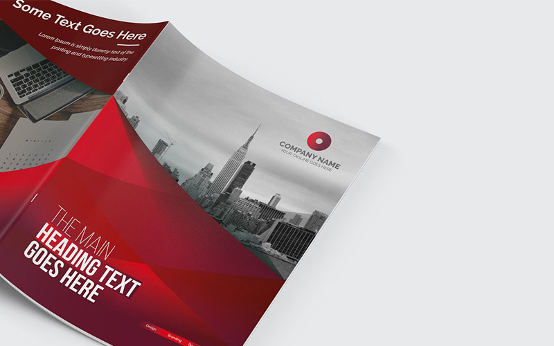 Download Фирменный стиль "Modern Abstract Bifold Brochure - Corporate Identity Template" / Modern Abstract Bifold Brochure - Corporate Identity Template - Фирменный стиль на тему графика abstract agency bi-fold brochure bifold blue business clean company profile corporate creative creativity fold gradient green market marketing modern multipurpose