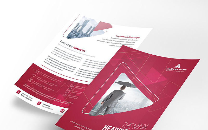 Download Фирменный стиль "Modern Both Side Flyer - Corporate Identity Template" / Modern Both Side Flyer - Corporate Identity Template - Фирменный стиль на тему графика black blue flyer both side flyer business card creative designer graphic green magazine official print professional simple standard web white