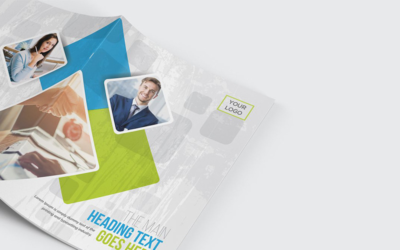 Download Фирменный стиль "Modern Colorful Bifold Brochure - Corporate Identity Template" / Modern Colorful Bifold Brochure - Corporate Identity Template - Фирменный стиль на тему графика abstract agency bi-fold brochure bifold blue business clean company profile corporate creative creativity fold gradient green market marketing modern multipurpose