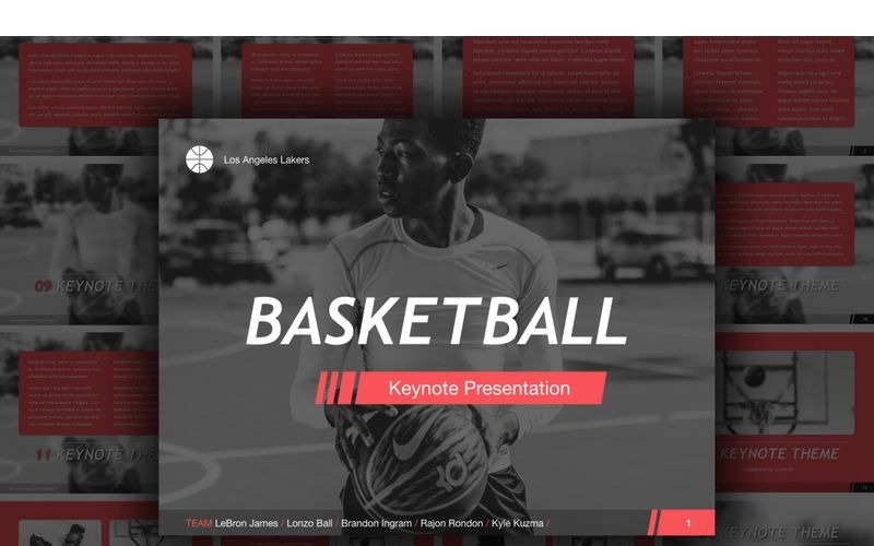 Pallacanestro - modello di Keynote