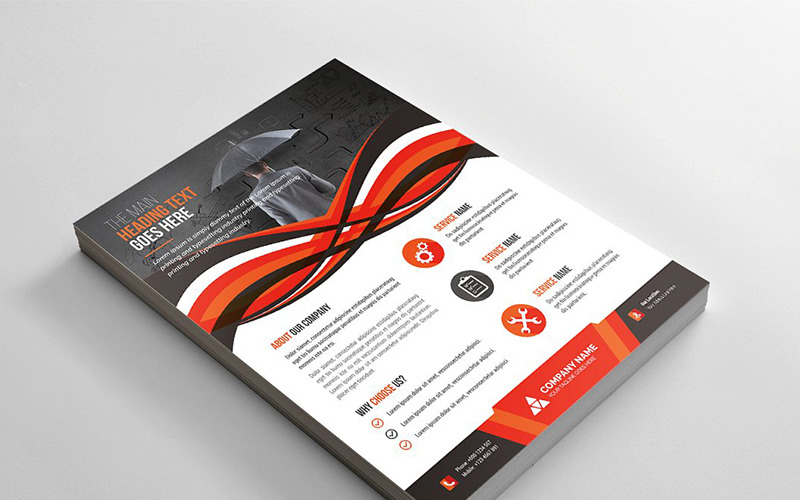 Download Фирменный стиль "Wavy Flyer - Corporate Identity Template" / Wavy Flyer - Corporate Identity Template - Фирменный стиль на тему графика abstract flyer advert advertisement agency agent business clean design conference flyer corporate creative editable template group study illustrator marketing