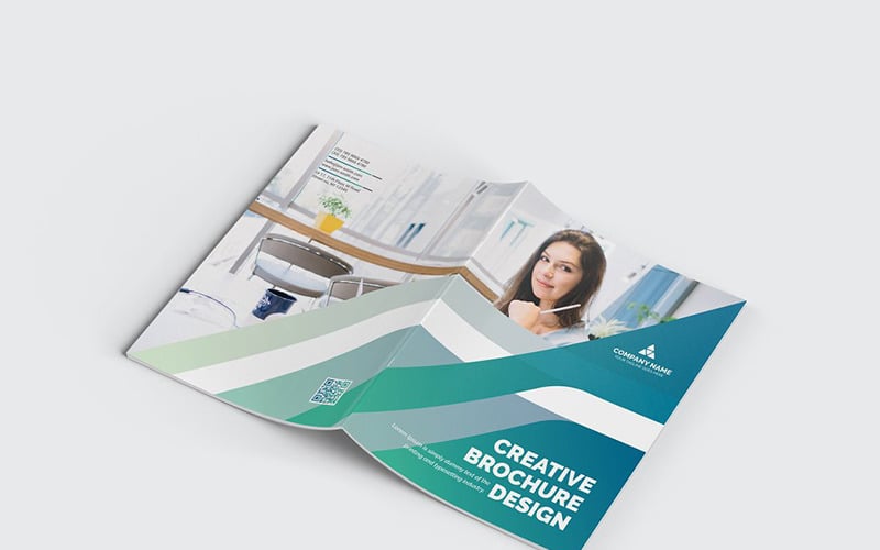 Geometric Bifold Brochure - Corporate Identity Template