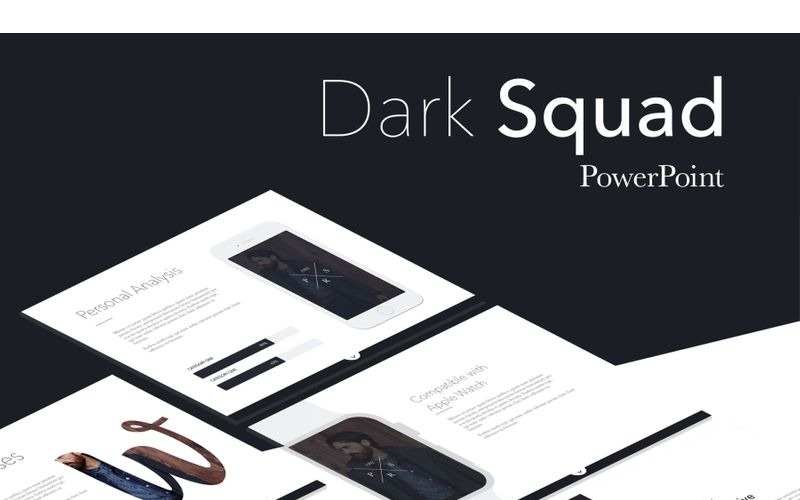 黑暗小队的PowerPoint模板