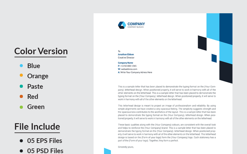Download Фирменный стиль "MA Company Letterhead - Corporate Identity Template" / MA Company Letterhead - Corporate Identity Template - Фирменный стиль на тему графика black blue both side design business card letterhead creative flyer graphic green landscape letterhead design logo magazine modern official print