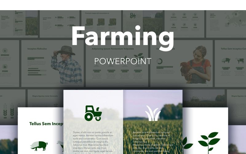 Modello di PowerPoint per l'agricoltura