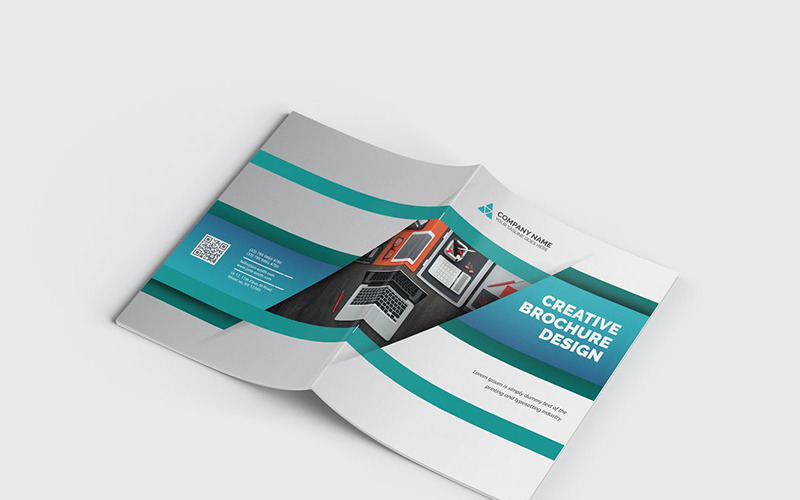 Brochure moderne à deux volets - Modèle d'identité d'entreprise