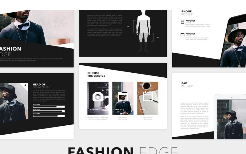 Шаблон Fashion Edge PowerPoint