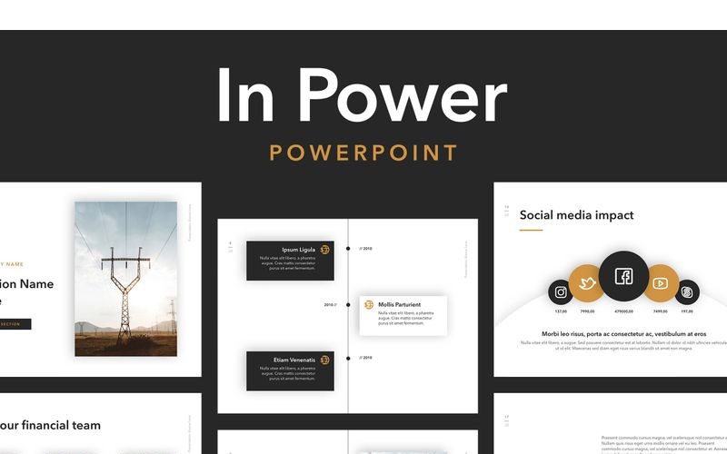 У шаблоні PowerPoint