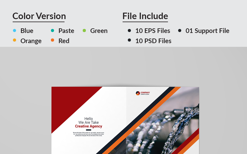 Download Фирменный стиль "Zaman Bi-Fold Brochure - Corporate Identity Template" / Zaman Bi-Fold Brochure - Corporate Identity Template - Фирменный стиль на тему графика a4 agency bi-fold bifold blue brochure business clean colorful company corporate creative design editable folding indesign key visual leaflet lifestyle