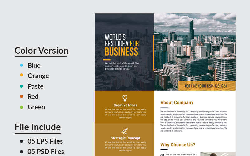 Zaman Business Flyer - Шаблон фирменного стиля