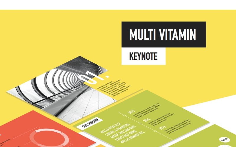 Multi Vitamin - Plantilla de Keynote