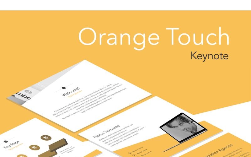 Orange Touch - szablon Keynote