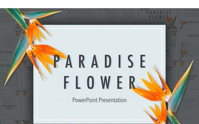 Paradijsbloem Sjablonen PowerPoint presentatie
