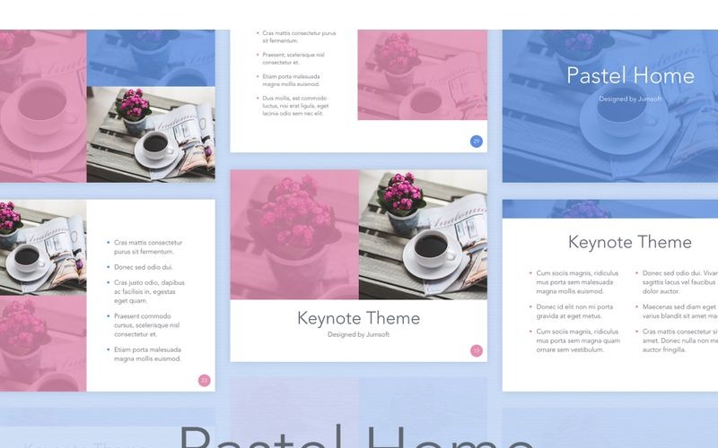 Pastel Home - modello di Keynote