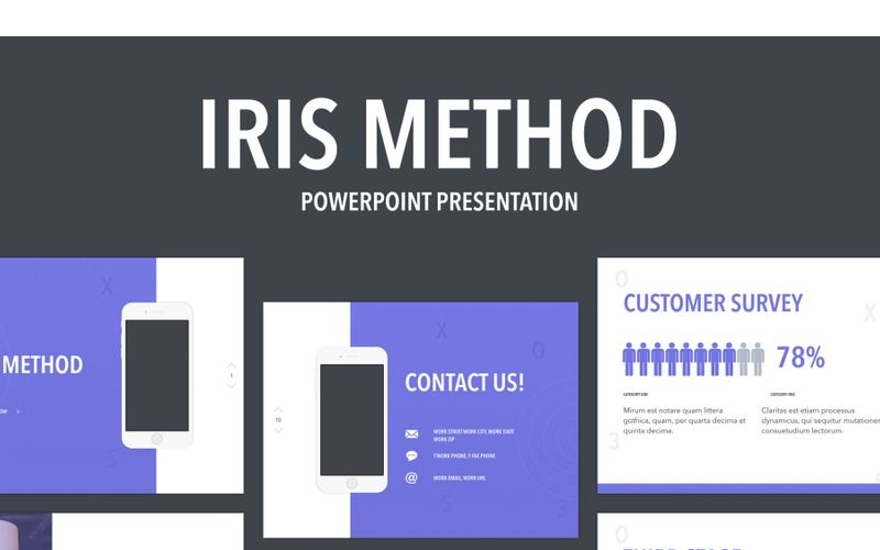Szablon PowerPoint Metoda Iris