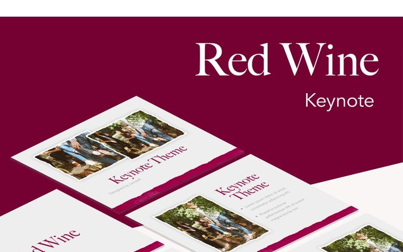 Vino rosso - modello di Keynote