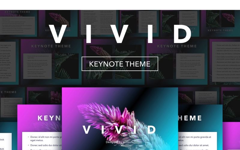 Vivid - шаблон Keynote