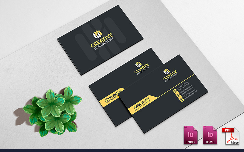 Download Фирменный стиль "Business Card - Corporate Identity Template" / Business Card - Corporate Identity Template - Фирменный стиль на тему графика modern personal card black blue business design clean corporate creative cyan elegant green line minimalist template orange indesign print red