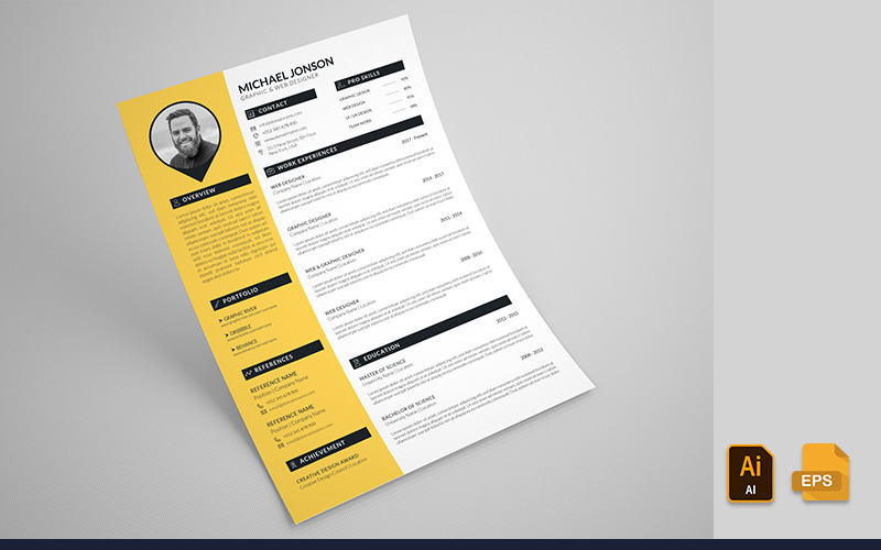 Download Резюме "Cover Letter Resume Template" / Cover Letter Resume Template - Резюме на тему графика resume clean creative a4 cv template design elegant indesign infographic minimalist modern portfolio professional set word