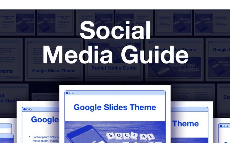 Guide des médias sociaux Google Slides
