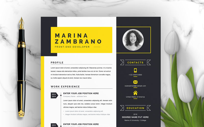 Marina Zambrano Özgeçmiş Teması