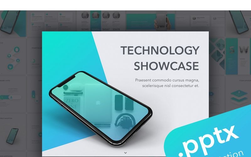 Modèle PowerPoint de vitrine technologique