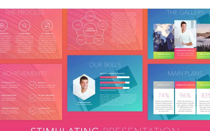 Modello PowerPoint stimolante