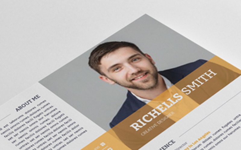Download Резюме "Richells Smith Word Resume Template" / Richells Smith Word Resume Template - Резюме на тему графика resume cv clean creative word infographic modern professional student mac pages manager template bankers