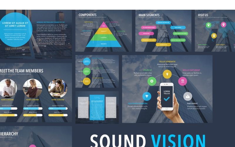 Шаблон Sound Vision PowerPoint
