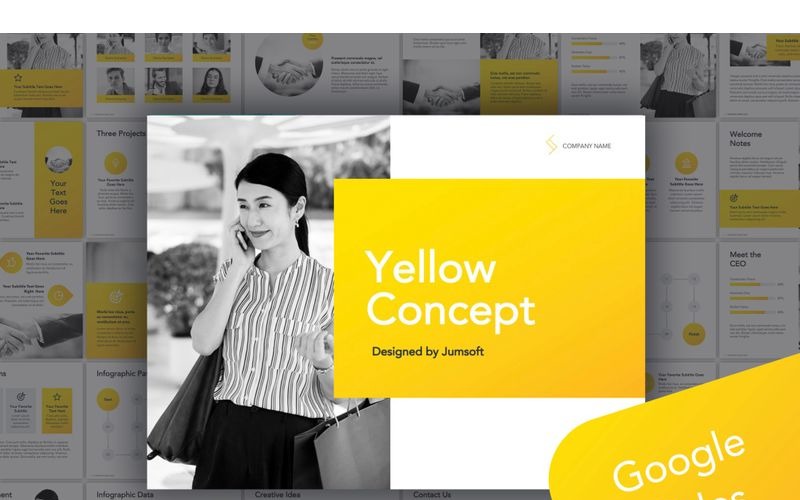 Жовта концепція Google Slides