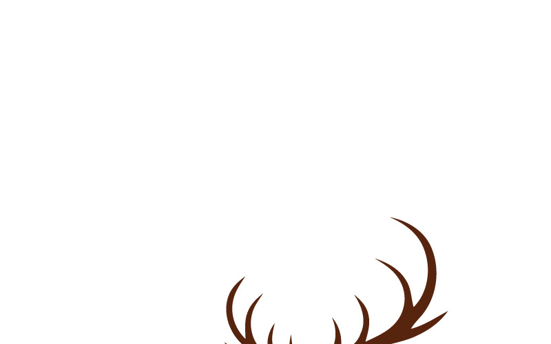 Download Шаблон логотипа "Buck Logo Template" / Buck Logo Template - Шаблон логотипа на тему графика animal animals black bucks skull logo deer elegant head hunting rock simple vector wild