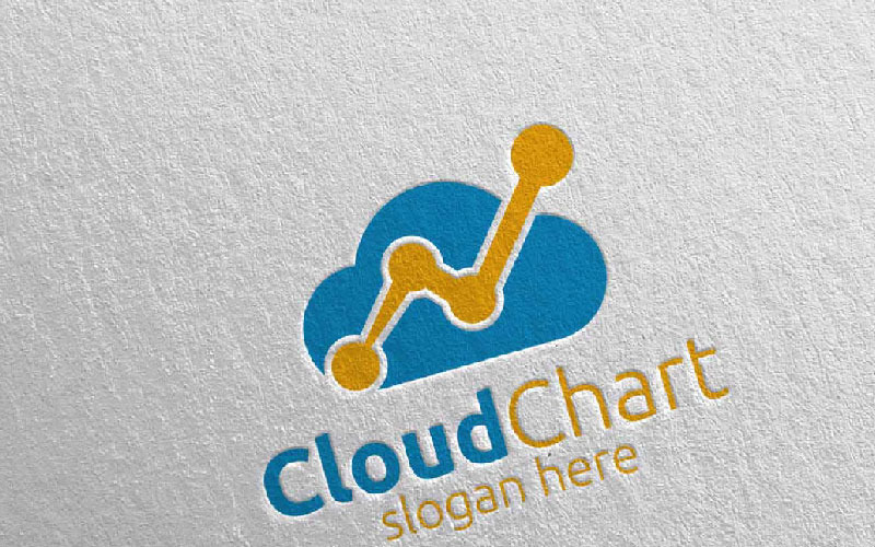 Cloud Marketing Financial Advisor Design 23 Plantilla de logotipo