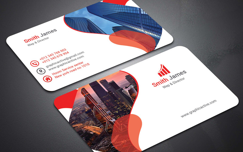 Download Фирменный стиль "Creative Business Card - Corporate Identity Template" / Creative Business Card - Corporate Identity Template - Фирменный стиль на тему графика agency black blue business card clean cmyk company corporate creative design elegant green modern orange original outstanding photoshop print ready