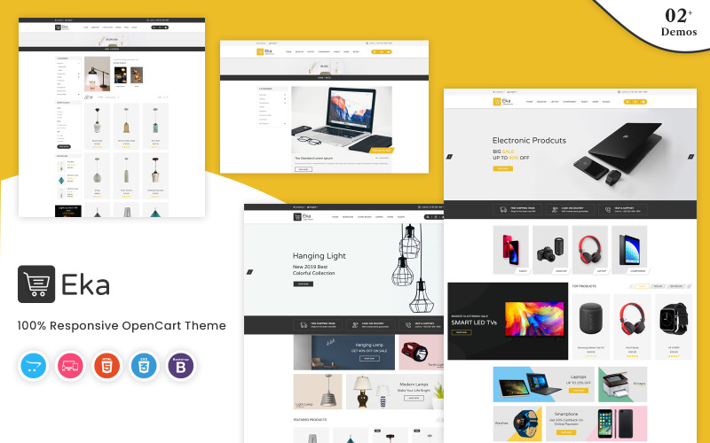 Eka - Modello OpenCart multiuso