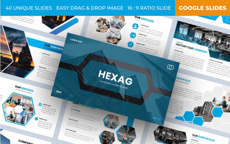 Hexag - 商务 Google 幻灯片模板