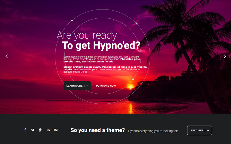 Hypno - modelo Joomla responsivo moderno