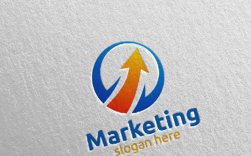 Download Шаблон логотипа "Marketing Financial Advisors Design Icon 28 Logo Template" / Marketing Financial Advisors Design Icon 28 Logo Template - Шаблон логотипа на тему графика marketing logo advisor consulting financial arrow data invest success infinity management chart graph trading market optimization analysis statistics up seo