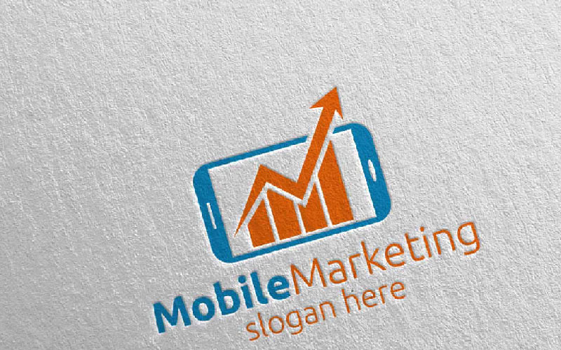 Plantilla de logotipo de diseño de asesor financiero de marketing móvil 11