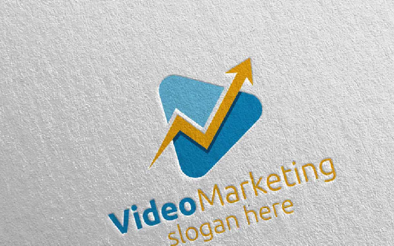 Plantilla de logotipo de diseño de asesor financiero de video marketing 20