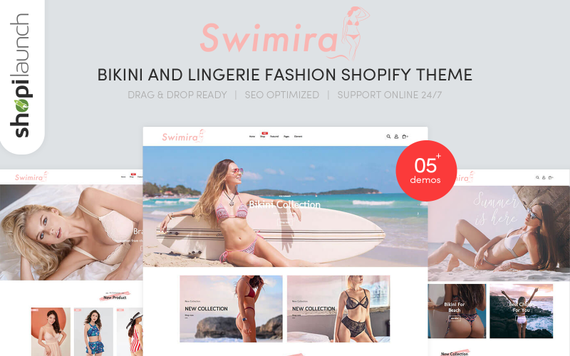 Swimira - тема бікіні та білизни Shopify