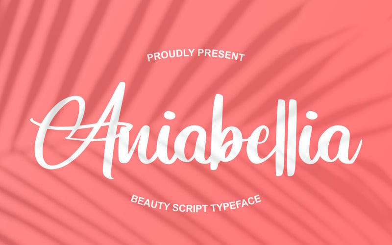 Aniabellia | Beauty Script lettertype lettertype