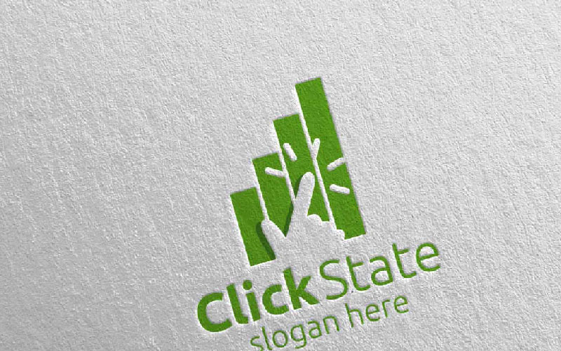 Click Marketing Financial Advisor Design 33 Logo Template