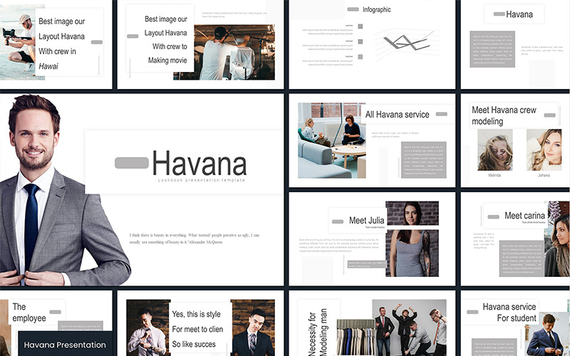 哈瓦那-主题演讲模板