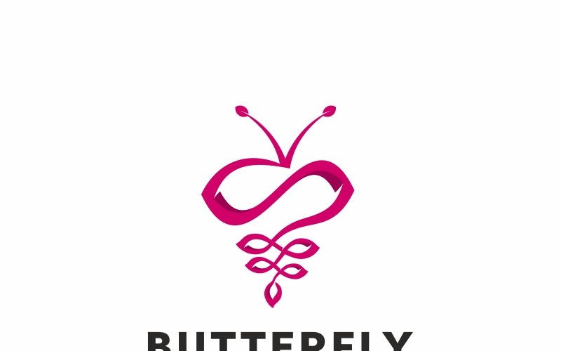 Kelebek Logo Şablonu