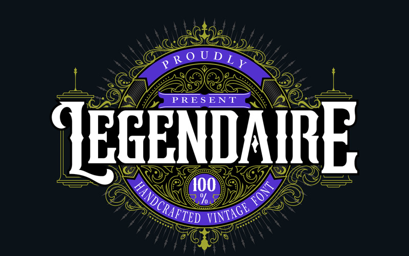Legendarie | Carattere vintage artigianale