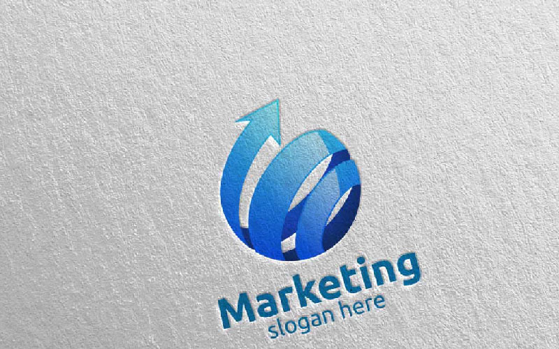 Download Шаблон логотипа "Marketing Financial Advisor Design 36 Logo Template" / Marketing Financial Advisor Design 36 Logo Template - Шаблон логотипа на тему графика marketing logo advisor consulting financial arrow data invest success infinity management chart graph trading market optimization analysis statistics up seo